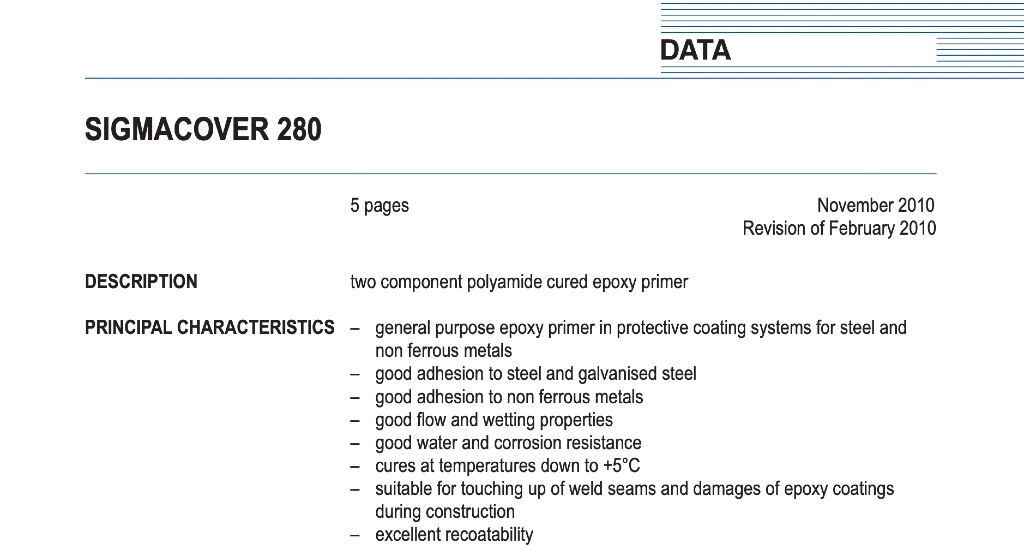 Paint primer report